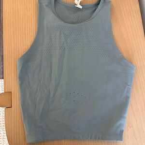 Blue Sleeveless Athletic Top